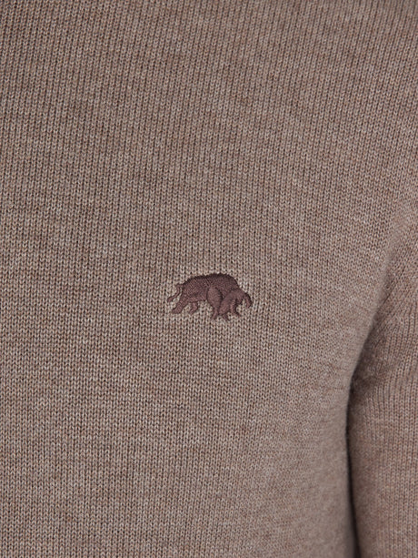 Raging Bull Classic Crew Neck Toast Knit Beige