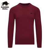 Raging Bull Classic Crew Neck Wine Knit Wine