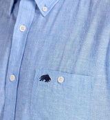 Raging Bull Classic Blue Linen S/S Shirt Blue