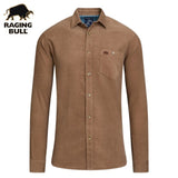 Raging Bull Soft Needle Corduroy Shirt Brown