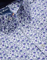 Raging Bull Dhalia Purple Print Shirt Purple