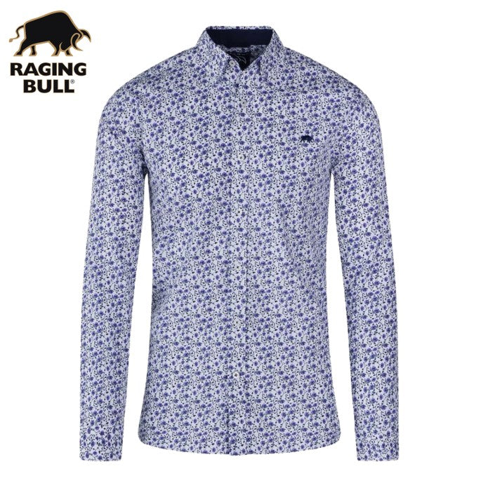 Raging Bull Dhalia Purple Print Shirt Purple