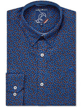 Raging Bull Ditsy Floral Print Shirt Navy