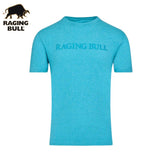 Raging Bull Embroirdered Logo T-Shirt Blue