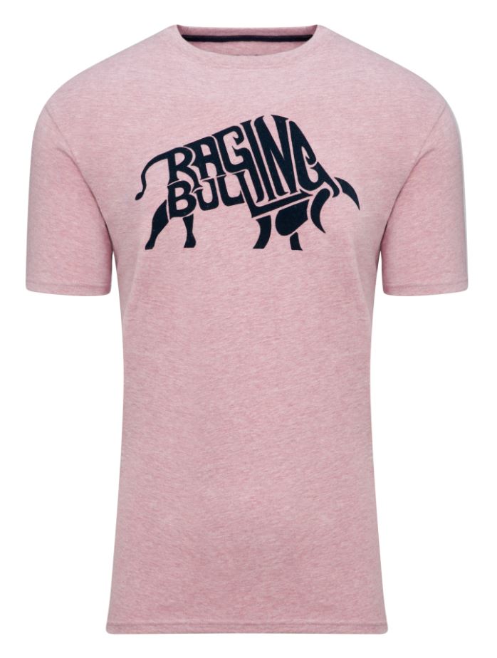 Raging Bull Flock Logo Pink T-Shirt Pink