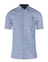 Raging Bull Flower Print Poplin Shirt Purple
