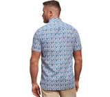 Raging Bull Flower Print Purple Shirt Purple