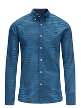 Raging Bull Geo Pattern Navy Shirt Navy