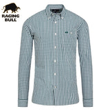 Raging Bull Gingham Forest Green Shirt Green