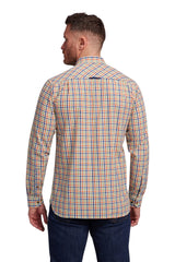 Raging Bull Gingham Orange Check Shirt Orange