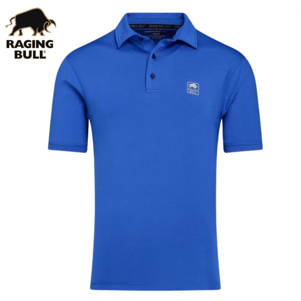 Raging Bull Golf Tech Blue Polo Shirt Blue