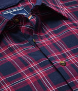 Raging Bull Heavy Twill Plaid Shirt Red