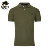 Raging Bull Organic Army Green Polo Green