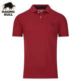 Raging Bull Organic Claret Polo Shirt Wine