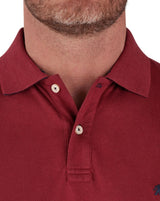 Raging Bull Organic Claret Polo Shirt Wine