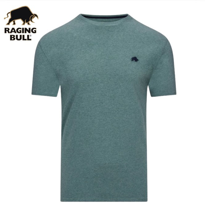 Raging Bull Organic Green Marl T-Shirt Green
