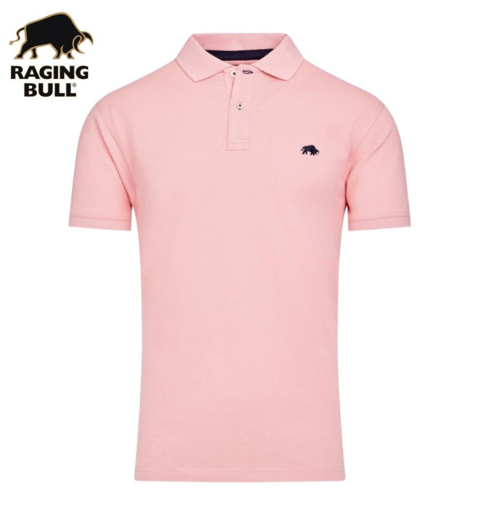 Raging Bull Organic Light Pink Polo Pink