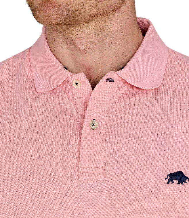 Raging Bull Organic Light Pink Polo Pink