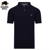 Raging Bull Organic Navy Polo Shirt Navy