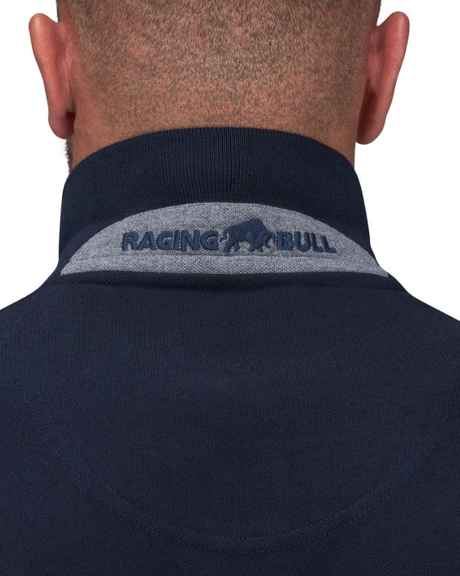 Raging Bull Organic Navy Polo Shirt Navy