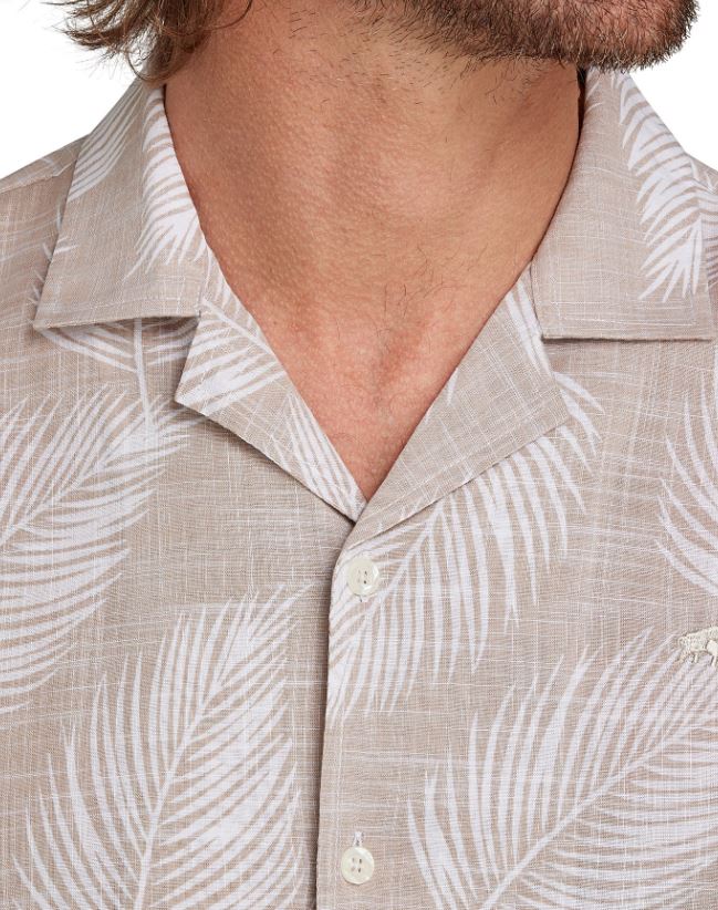 Raging Bull Palm Leaf Sand Shirt Brown