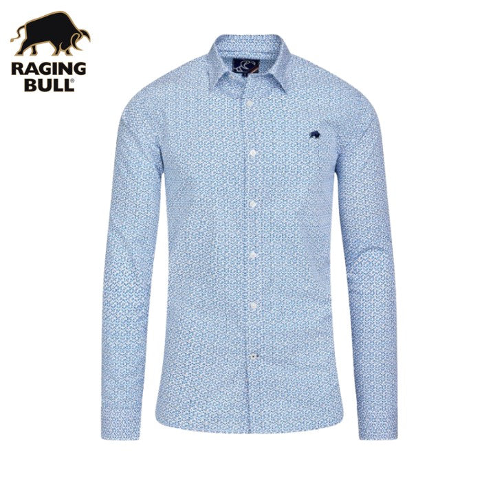 Raging Bull Pentagon Pattern Shirt White