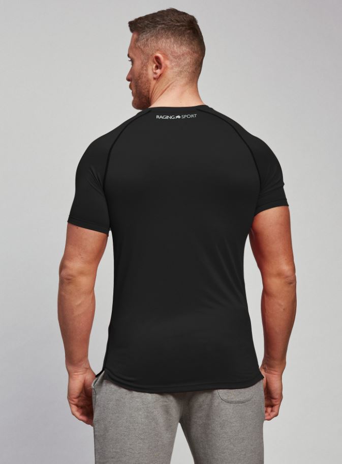 Raging Bull Performance Black Sports Tee Black