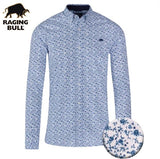 Raging Bull Bud Poplin Shirt White