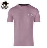 Raging Bull Chest Print Rose T-Shirt Pink