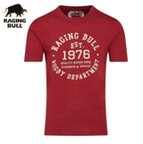 Raging Bull Rugby Department Claret Tee Red