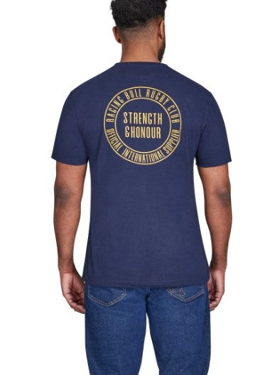 Raging Bull Strength & Honour Navy Tee Navy