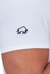 Raging Bull Vintage Rugby White Tee White