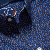 Raging Bull Ditsy Floral Print Shirt Navy