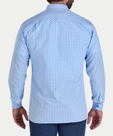 Raging Bull Classic Gingham Sky Shirt Blue