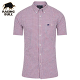 Raging Bull Graph Check Short Sleeve Red