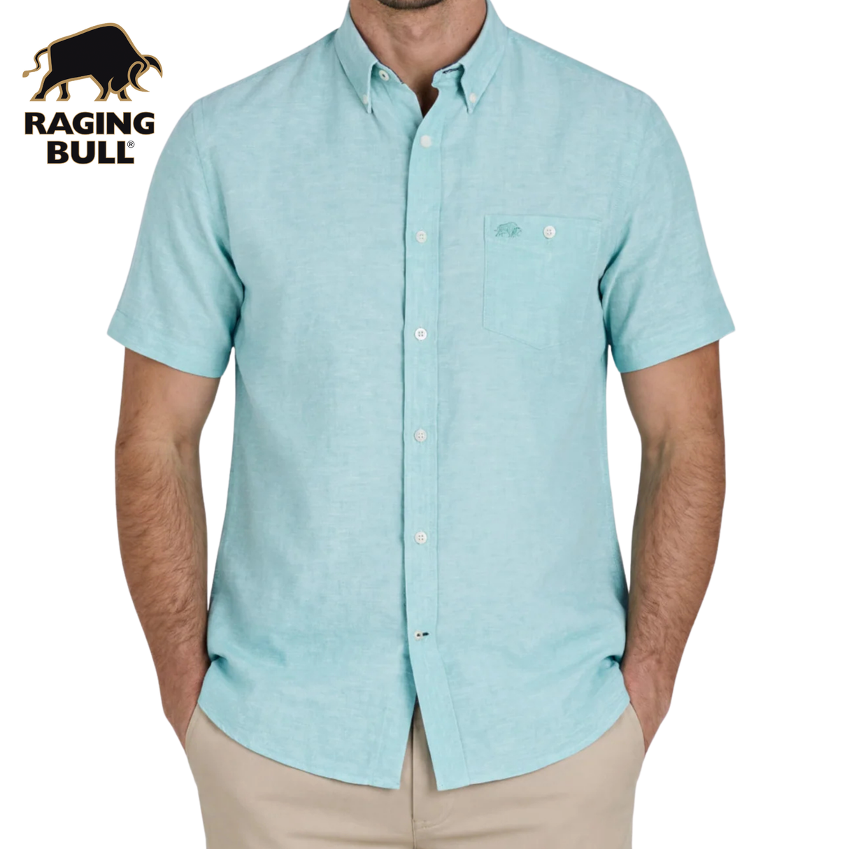 Raging Bull Classic S/S Apple Shirt Green