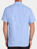 Raging Bull Classic Blue Linen S/S Shirt Blue