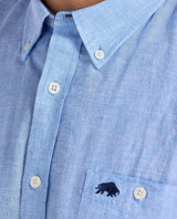 Raging Bull Classic Blue Linen S/S Shirt Blue