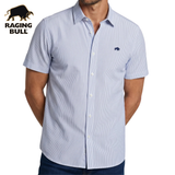 Raging Bull Orleans Short Sleeve Shirt Blue