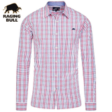 Raging Bull Large Check Pink Shirt Pink