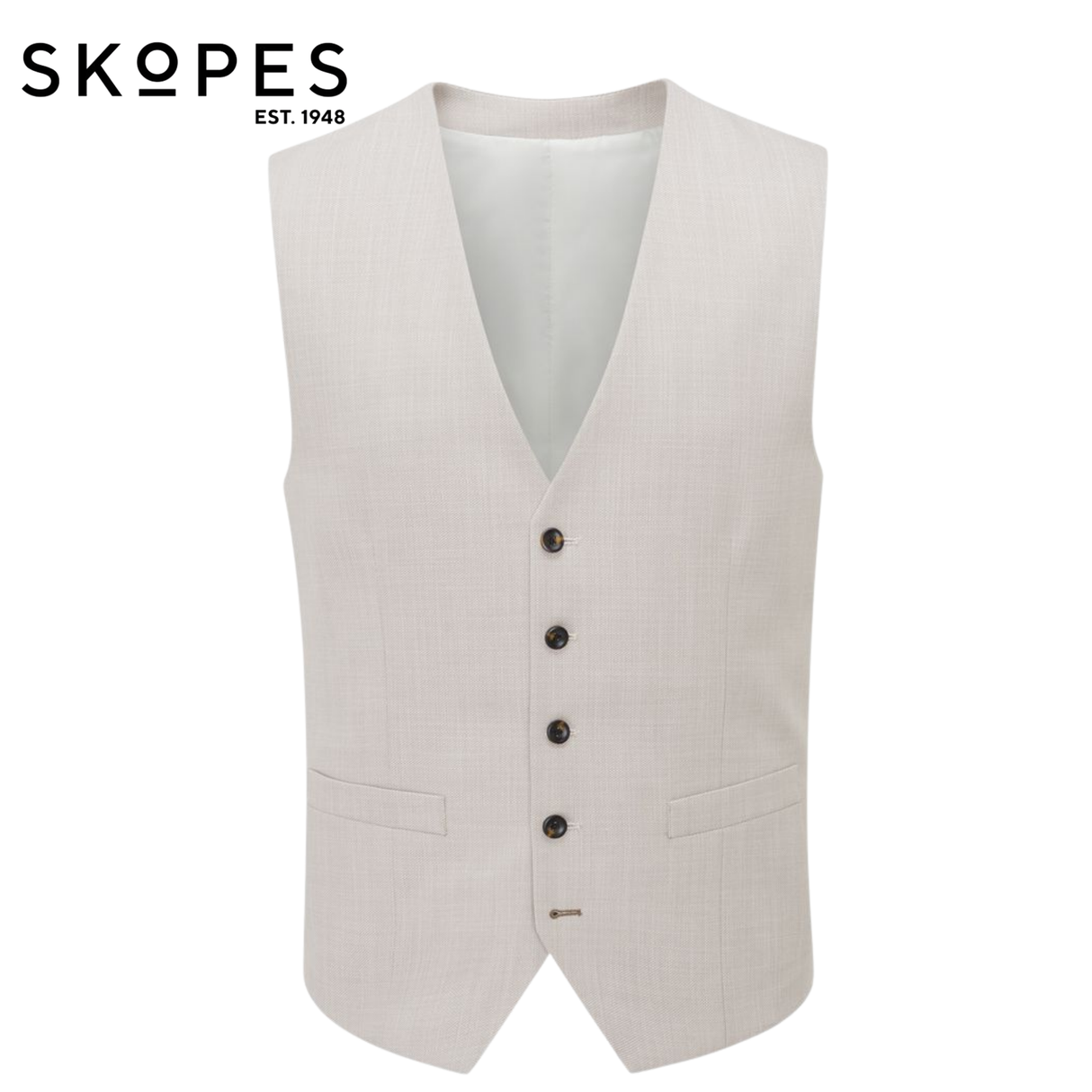 Skopes Redding X-Long Stone Waistcoat Beige