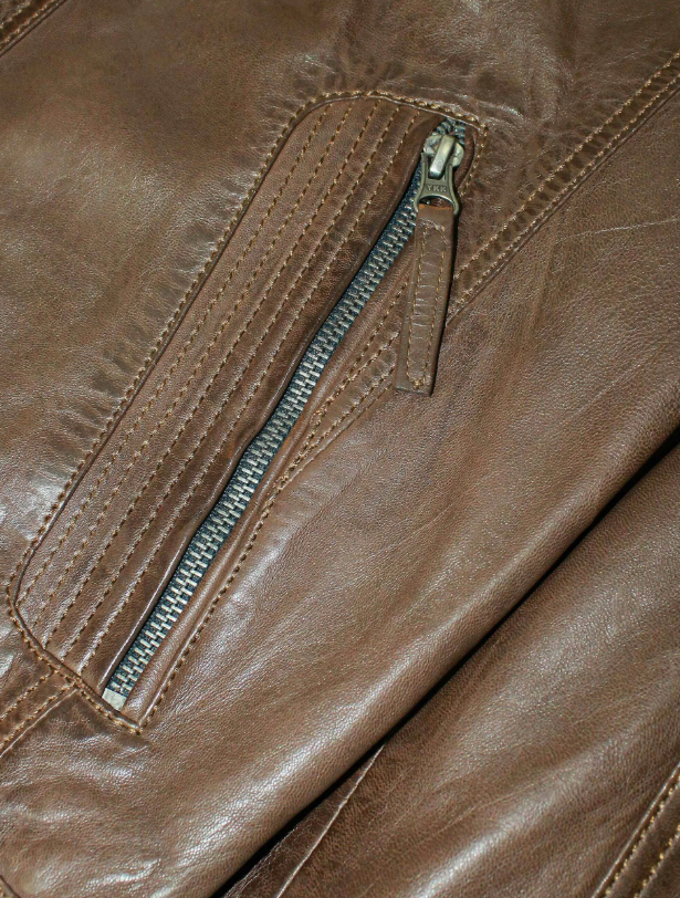 Redpoint Brice Tobacco Leather Jacket Brown