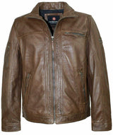 Redpoint Brice Tobacco Leather Jacket Brown