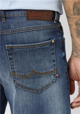 Redpoint Sherbrook Dark Blue Denim Short Blue