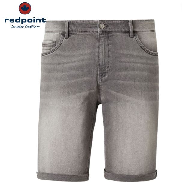 Redpoint Sherbrook Denim Stretch Shorts Grey