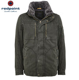 Redpoint X-Tall Kev Faux Fur Collar Coat Navy
