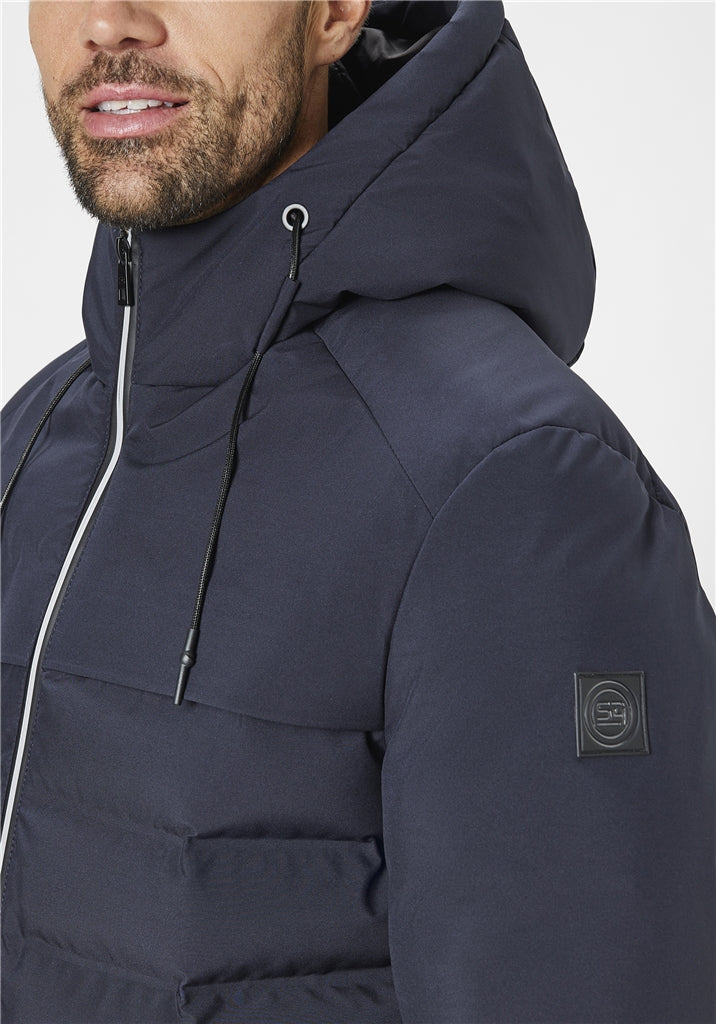S4 X-Tall Galactica Navy Quilted Jacket Navy