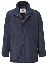 S4 North Star Navy Zip Trench Coat Navy