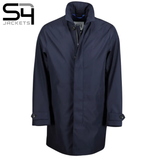 S4 North Star Navy Zip Trench Coat Navy