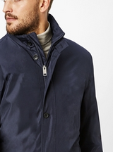 S4 North Star Navy Zip Trench Coat Navy